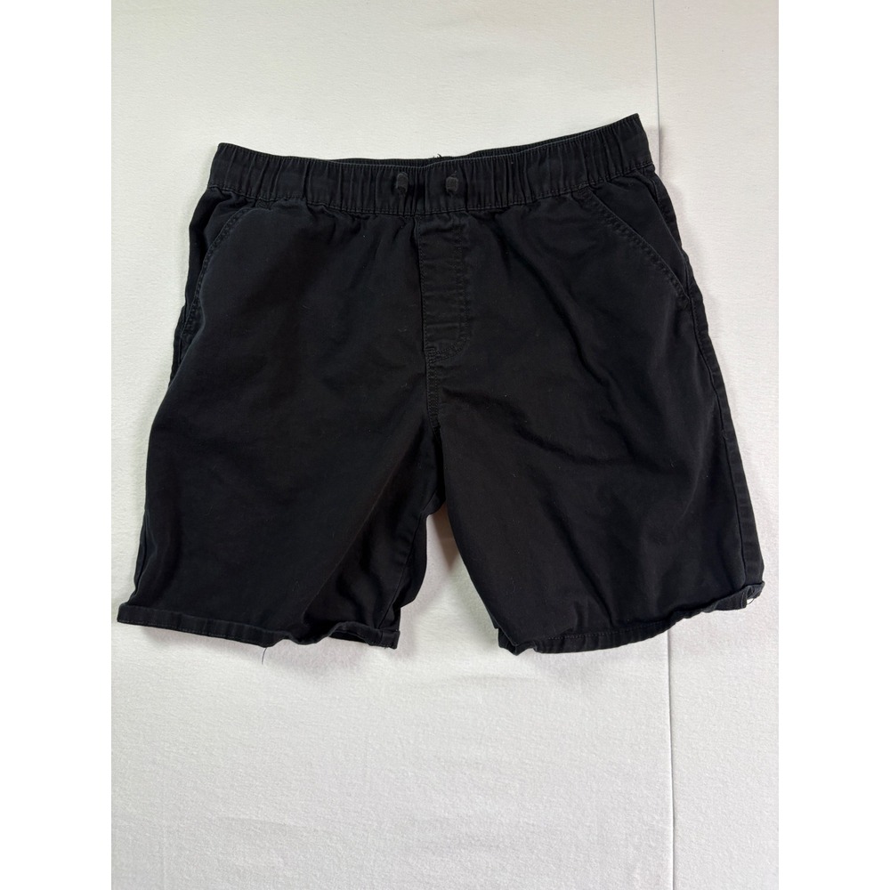Thereabouts Mens Black Stretch Cotton Elastic Waist Casual Shorts Size L 14H/16H